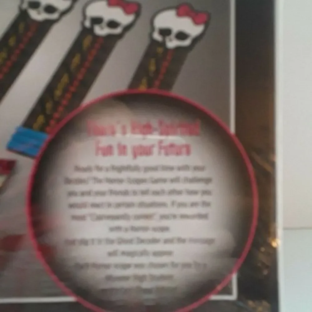 New Mattel Monster High Horror Scopes Game‎ Hallowe